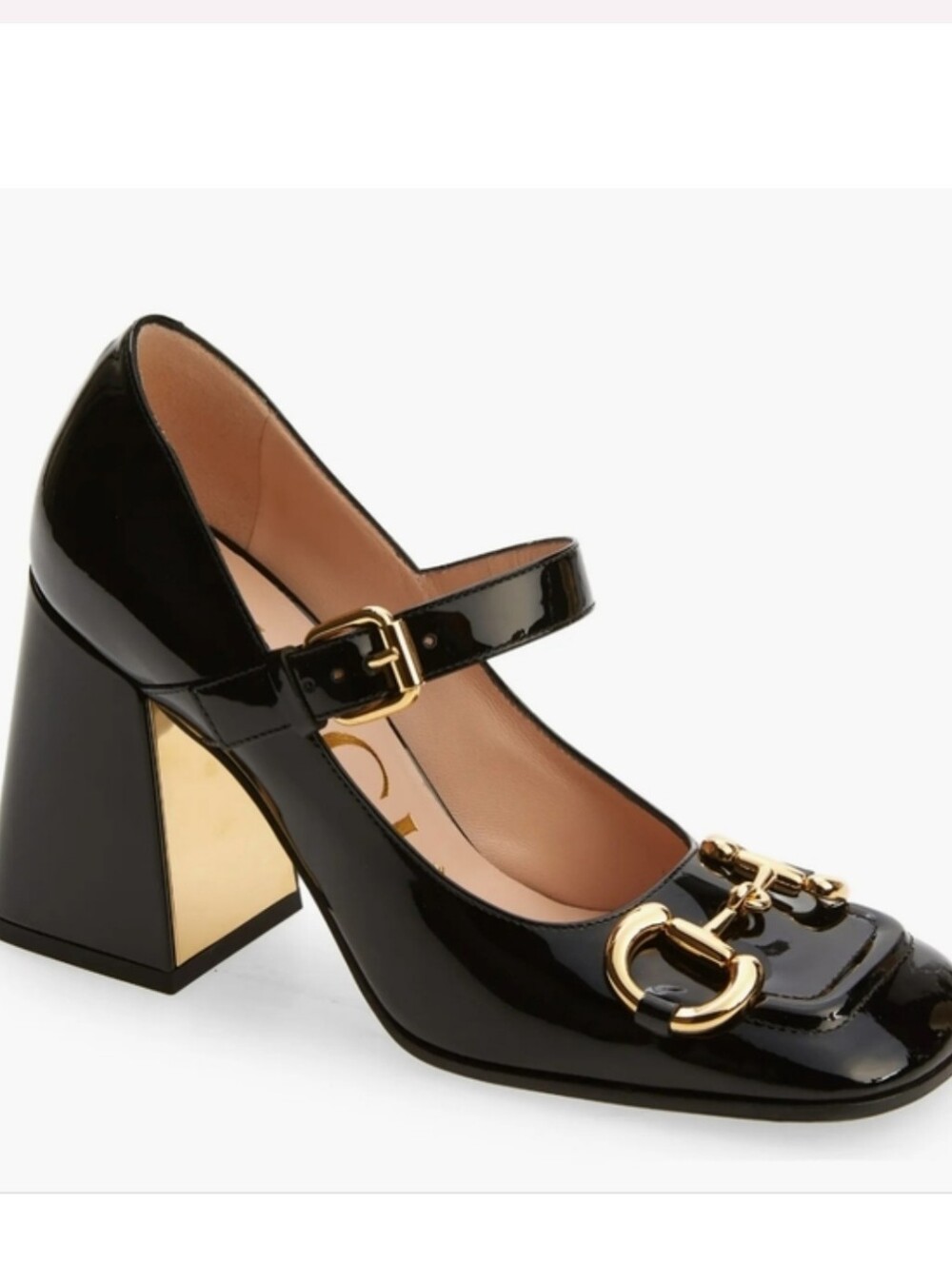 Gucci Baby Horsebit Patent Leather Mary Jane Pumps – Black – Size 36.5 - Picture 2 of 16